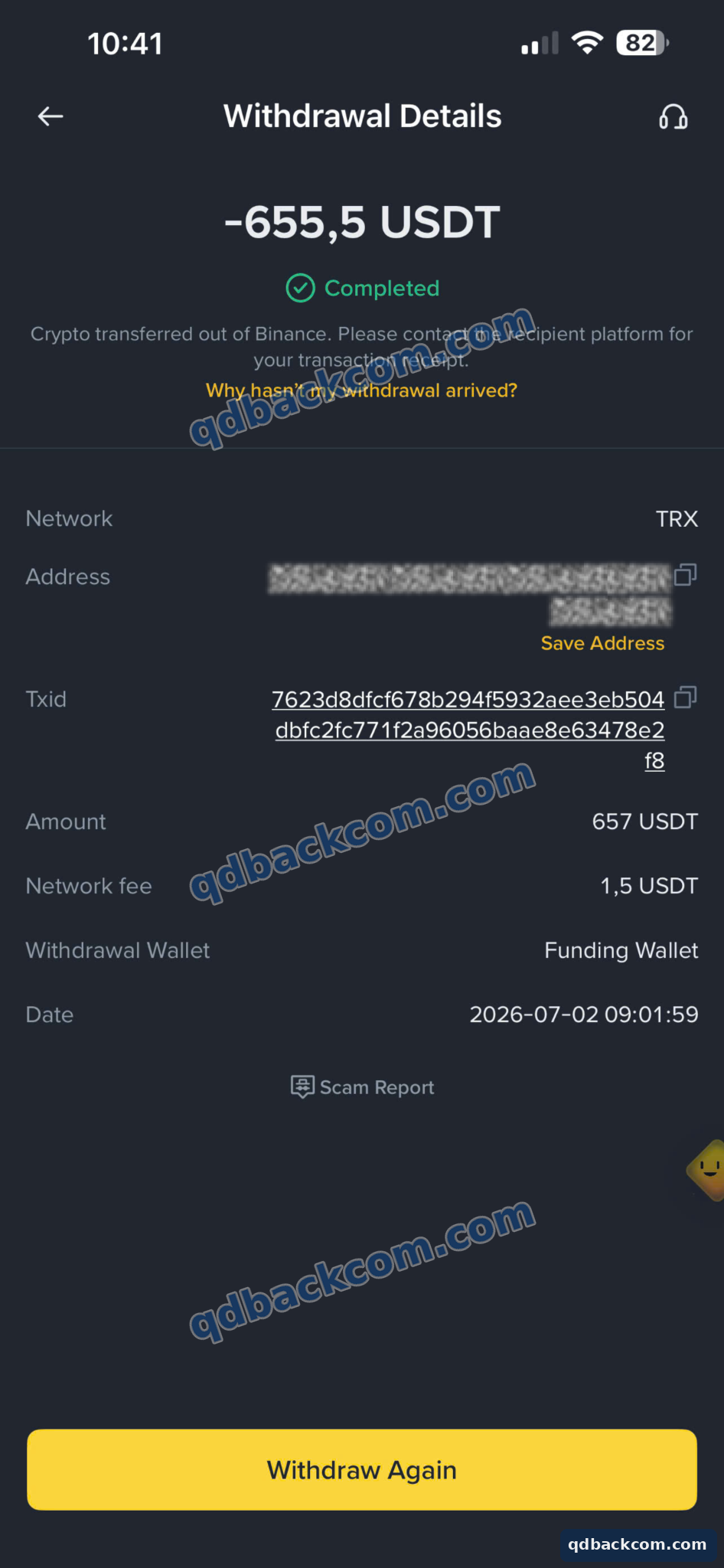 Biên nhận chuyển USDT liên quan IC Markets, ảnh 8
